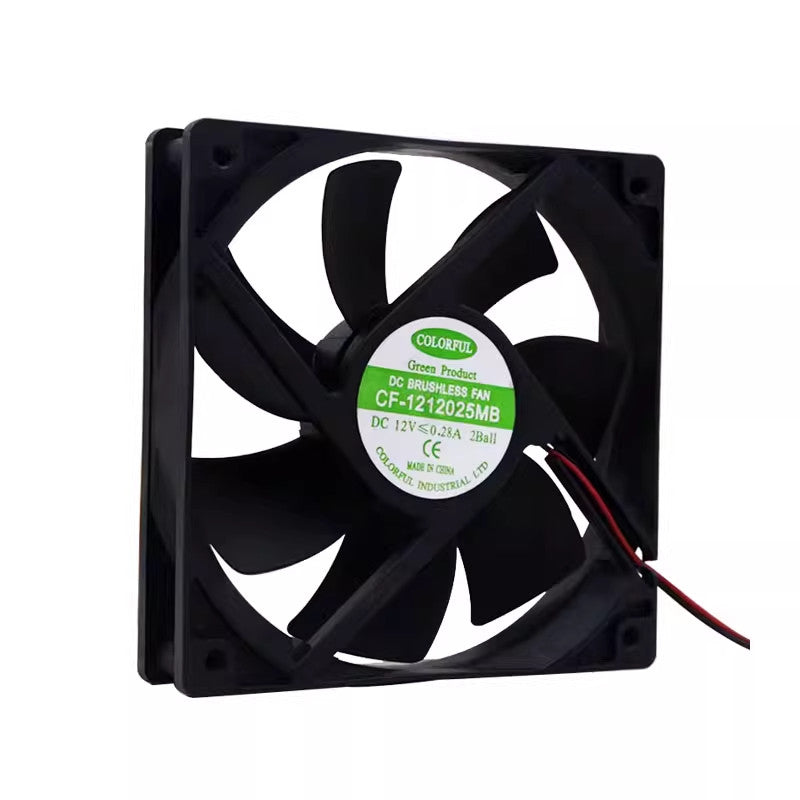 COLORFUL CF-1212025MB DC12V 0.28A 12cm 2-Wire Cooling Fan