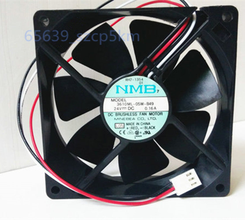 NMB 24VDC 0.16A BRUSHLESS FAN 3610ML-05W-B49 3PIN CASE Cooling Fan