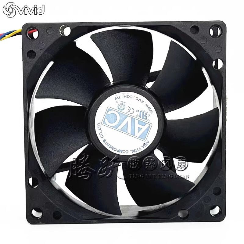 AVC 8025 DL08025R12U 12V 0.5A 8CM 4-pin PWM Speed Regulating Fan