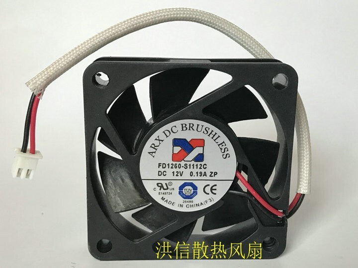 ARX 6015 FD1260-S1112C DC12V 0.19A 60 * 15MM cooling fan