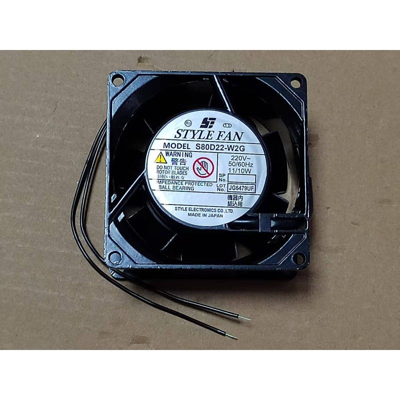 STYLE S80D22-W2G High temperature Cabinet cooling fan 220V 11/10W 2wire 1PC NEW