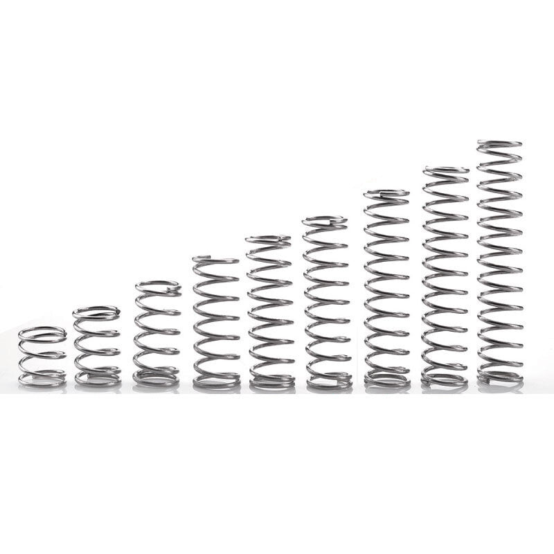 1.0mm WD 13mm OD Stainless Steel Compression Spring Compressed Pressure Springs