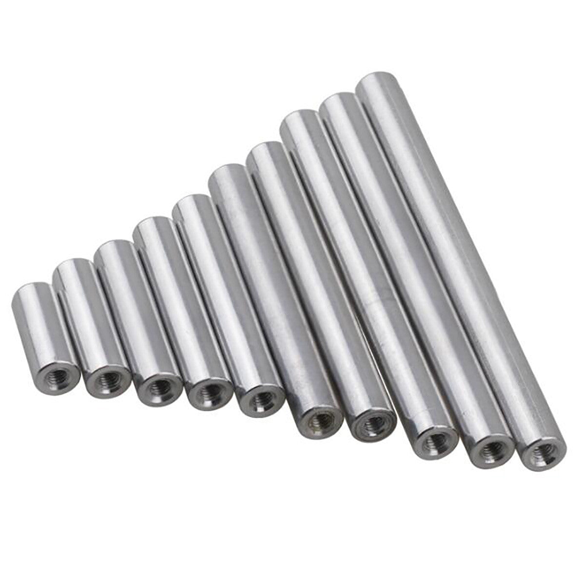 M3 Aluminum Column Round Threaded Sleeve Stud Standoff Nut Connector / OD 6mm