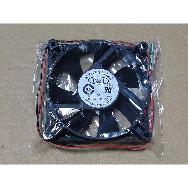 T&T MW-925M12S 12VDC 0.28A 9225 9CM 2-Wire Cooling Fan