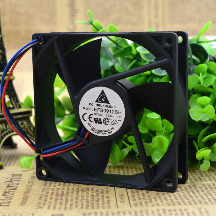 2pcs Delta 9025 9CM 12V0.75A EFB0912SH 3pin