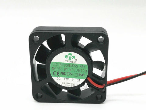 1PC POWERYEAR PY-4010H12B DC12V 0.13A 4CM 40*10MM cooling fan