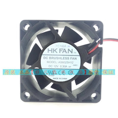 HKFAN AS6025H12 FAN DC 12V 0.30A 6025 6CM Cooling Fan