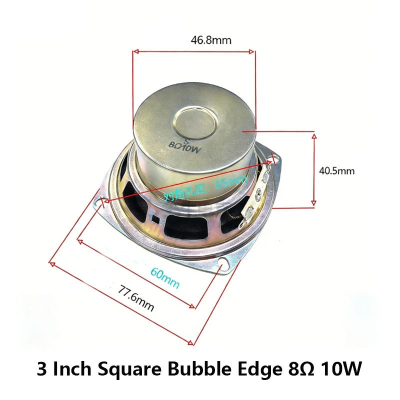 3 Inch 4Ω 8Ω 16Ohm 1W 2W 3W 5W 10W 20W Full-range Speaker Loudspeaker Waterproof