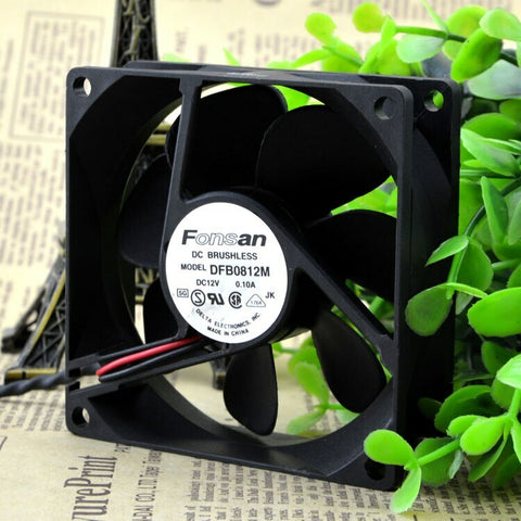 DFB0812M 8CM 0.10A 8025 chassis silent cooling fan 2pin