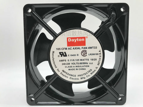 Dayton 105 CFM AC AXIAL FAN 4WT33 240-220V aluminum frame cooling fan
