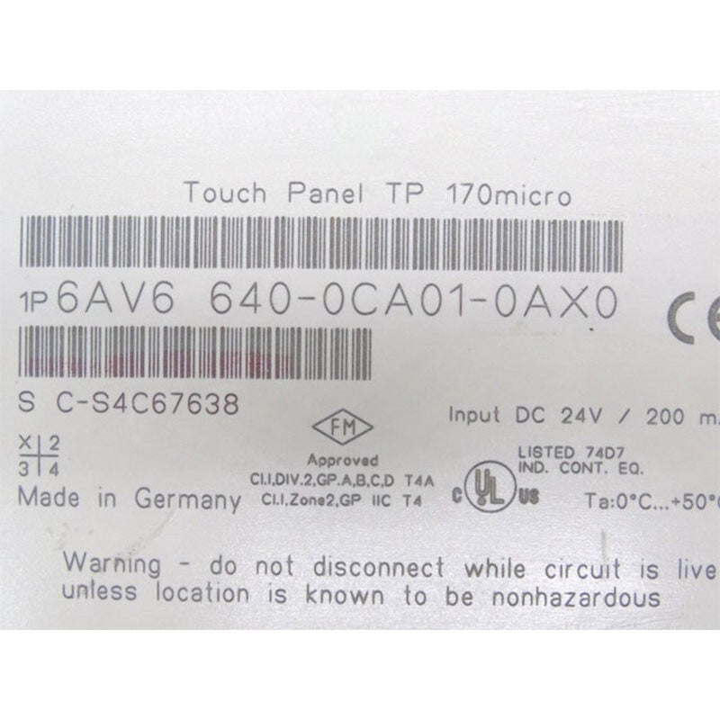 For Siemens SIMATIC HMI TP170 6AV6640-0CA01-0AX0 Touch Panel In box
