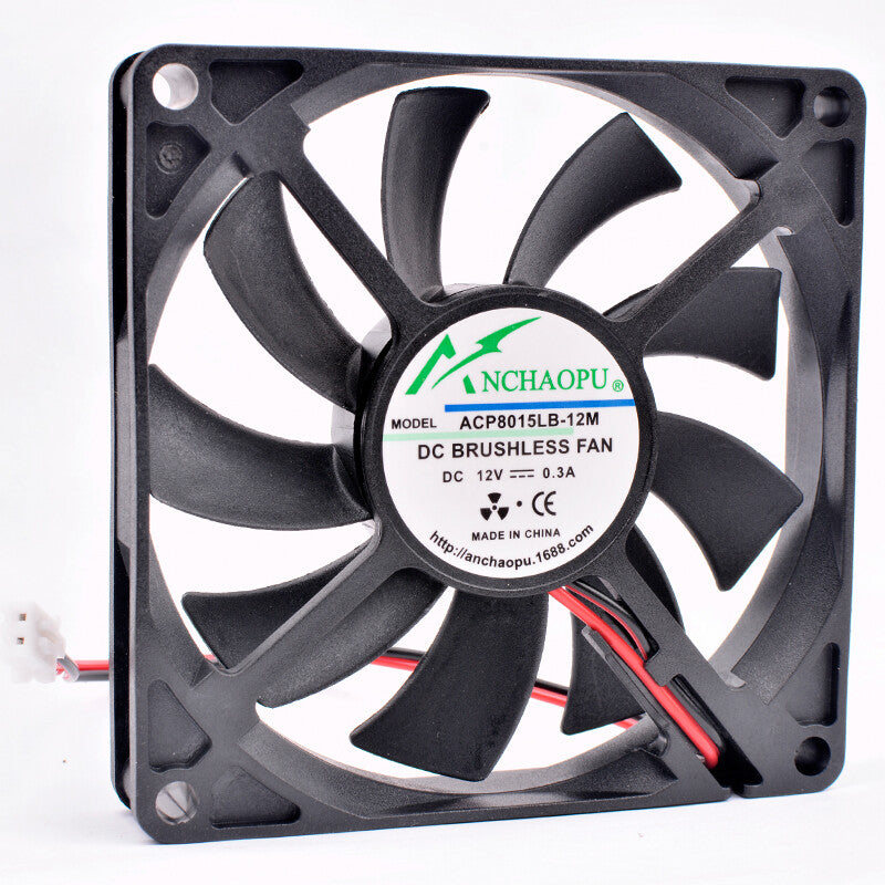 ACP8015LB-12M 8015 80x80x15mm DC12V 0.30A Double ball bearing power cooling fan