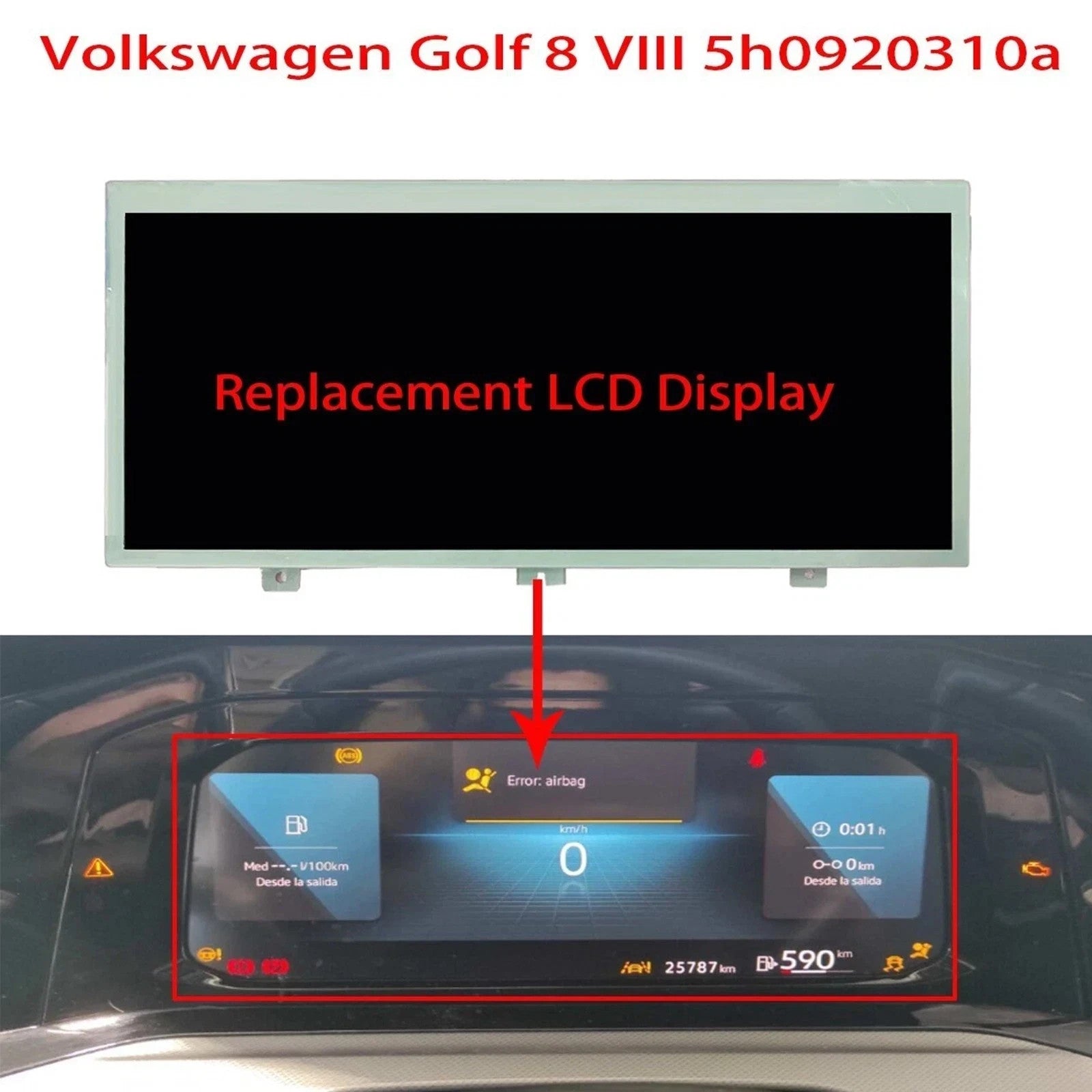 10.3" DK103IA-06A Display For Volkswagen Golf 8 VIII Skoda Passat B8 Arteon