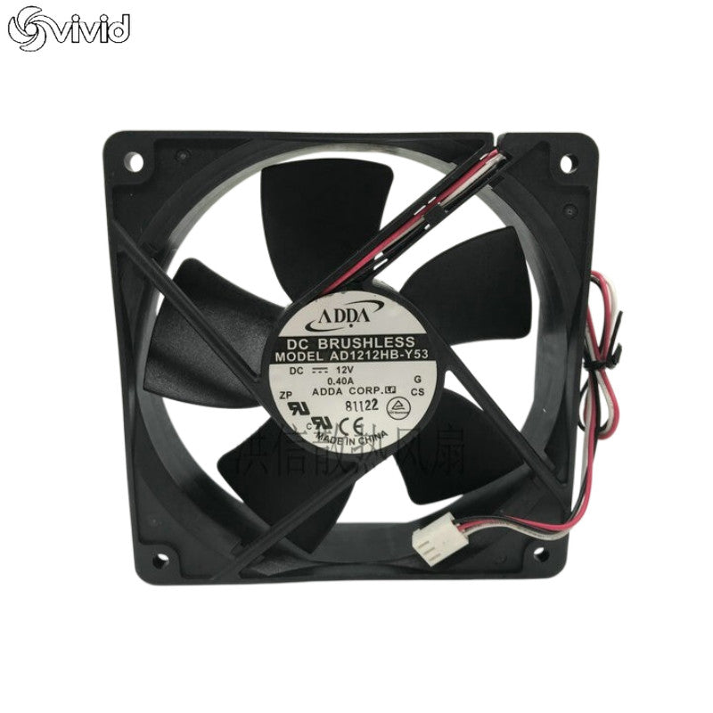 ADDA 12032 12V 0.40A AD1212HB-Y53 12CM 3-wire Cooling Fan