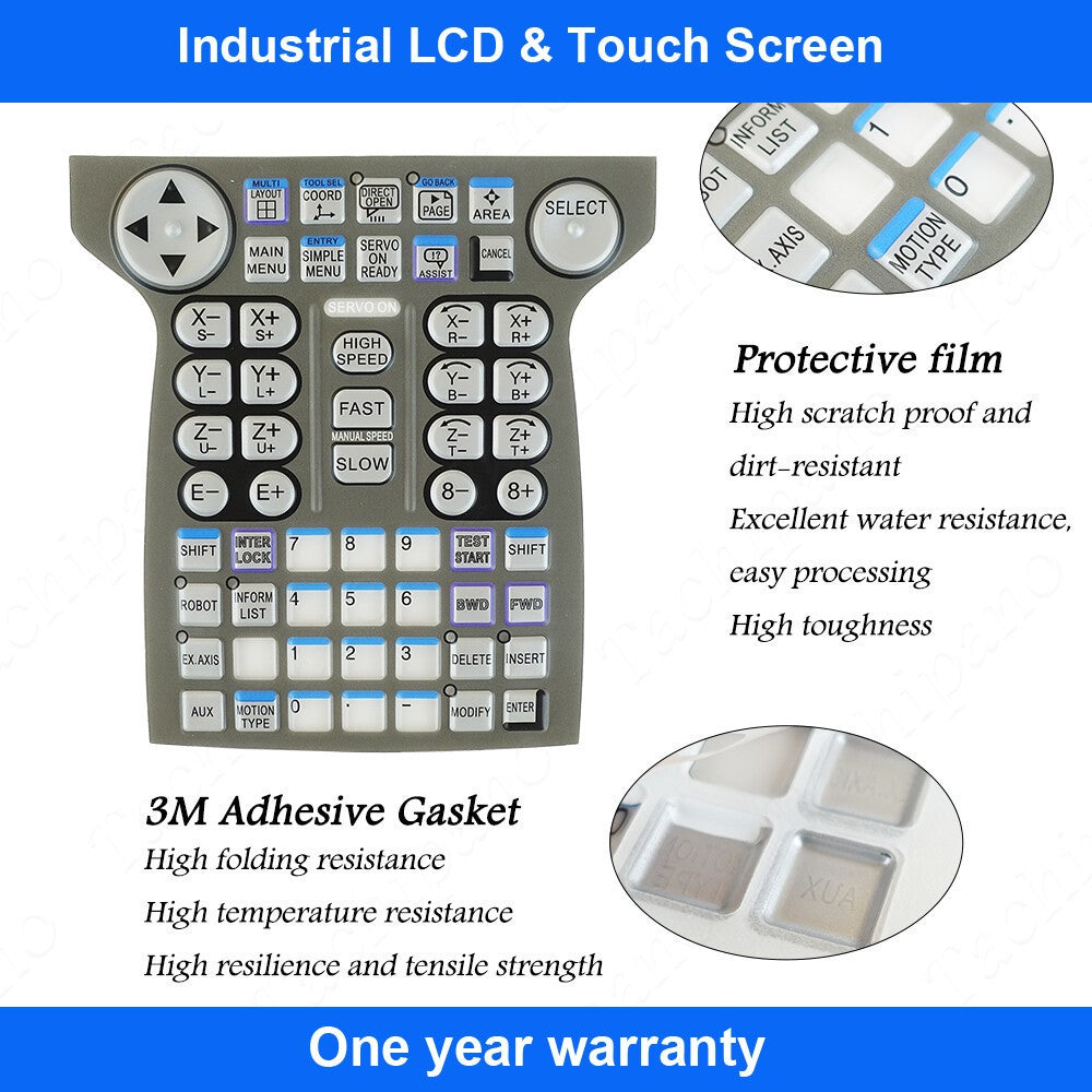 Plastic Case Cover for Yaskawa DX200 JZRCR-YPP21-1 Touch Screen + Overlay + LCD