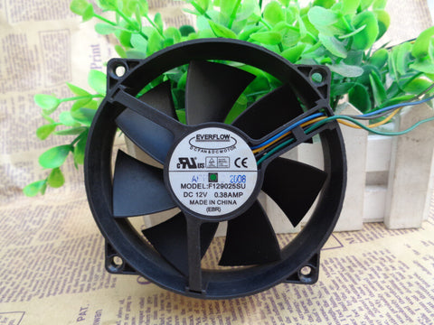 EVERFLOW F129025SU 90/80mm x25mm CPU Round Fan 12V 4Pin 0.38A