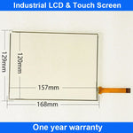 Touch Screen Panel Glass Digitizer For HMIGTO4310 HMIGT04310 + Overlay Film