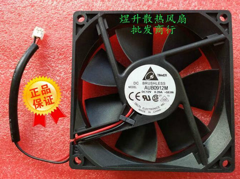 Delta AUB0912M DC12V 0.20A 90*90*25MM 9025 2 line case fan