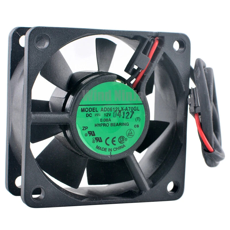 AD0612LX-A70GL 60mm fan 60x60x25mm DC12V 0.08A 2pin Axial flow fan cooling fan