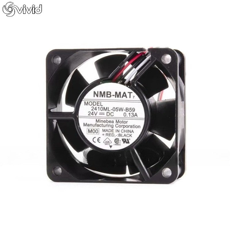 NMB-MAT7 2410ML-05W-B59 24V 0.13A 6cm 3-wire Inverter Fan