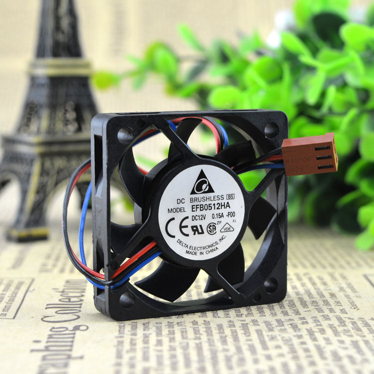 Universal Cooling Fan EFB0512HA 50X50X10MM DC 12V 0.15A 3pin Case Cooling Fan