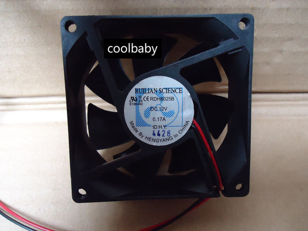 RUILIAN SCIENCE RDH8025B fan 12V 0.17A 80*80*25mm 2pin