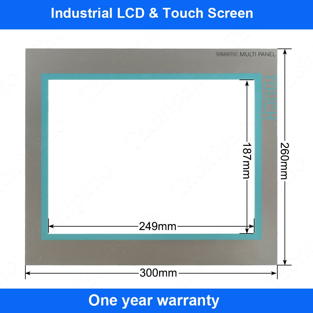 6AV6644-0AA01-2AX0 Touch Screen for 6AV6 644-0AA01-2AX0 MP 377 12" with Overlay