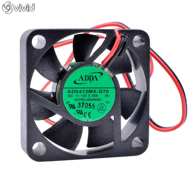 1pcs 4010 AD0412MX-G70 DC12V 0.08A 2 Line Cooling Quiet Cooling Fan New