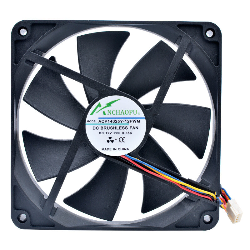 ACP14025Y-12PWM 140mm DC12V 0.35A 4pin cooling fan for chassis CPU power supply