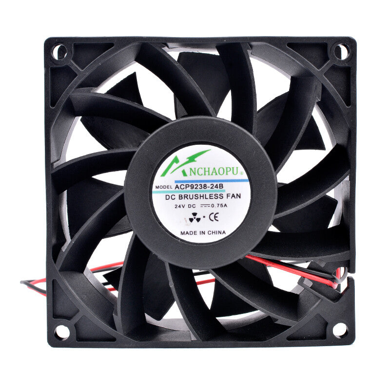 ACP9238-24B 92mm fan DC24V 0.75A 2 lines cooling fan for inverter power supply
