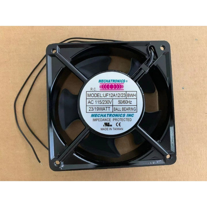 NEW MECHATRONIC Fan UF12A12/23 BWH AC 115/230V 23/19W 2-Pin 12038 12CM Axial fan