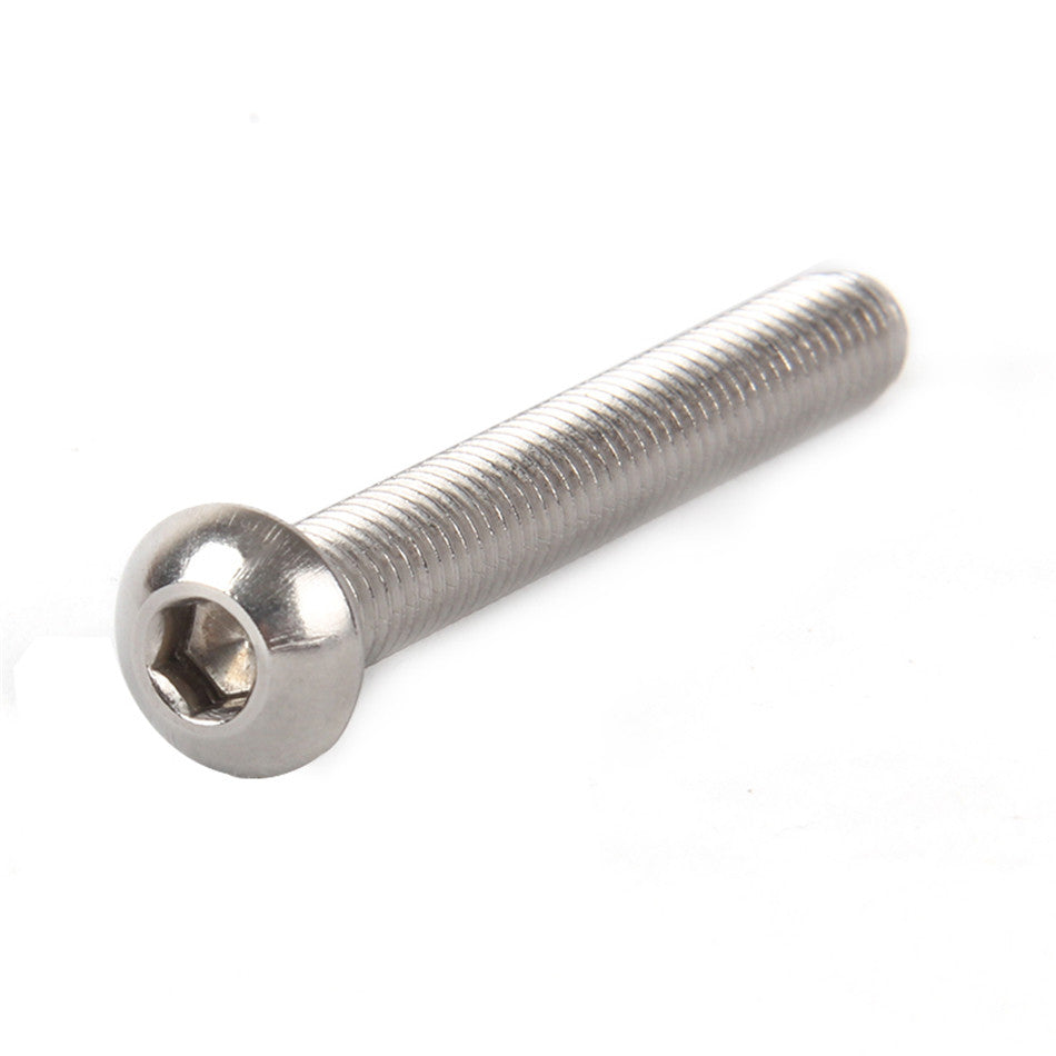 Stainless M4*5mm-80mm Button Head Socket Cap Screws Hex Drive Allen Bolts