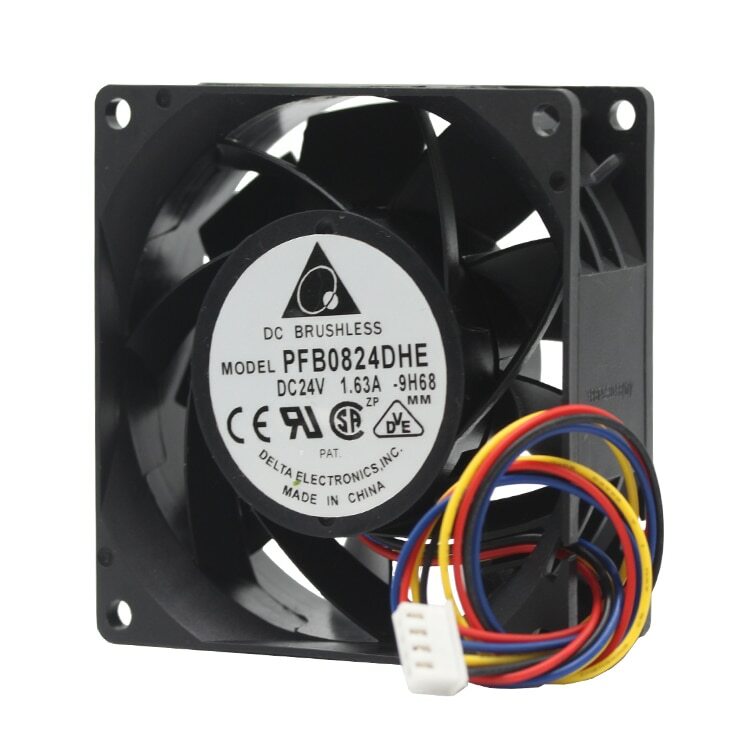 Delta PFB0824DHE DC 24V 1.63A 8cm 8038 80x80x38mm 4-pin PWM Cooling Fan