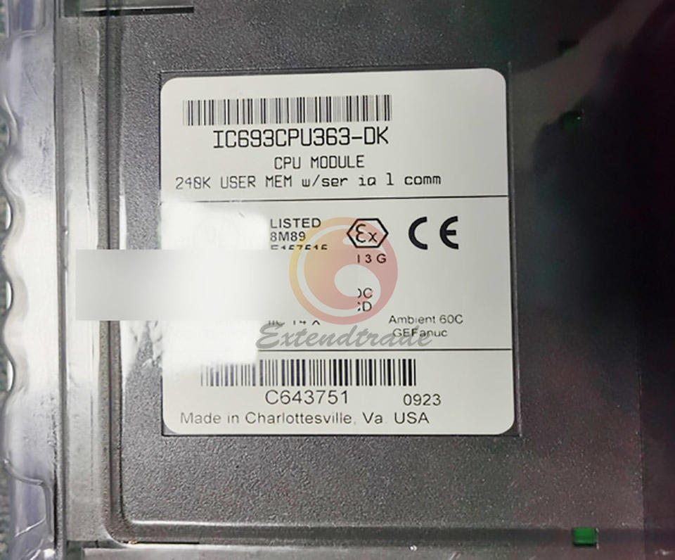 1PCS NEW GE Fanuc MODULE IC693CPU363-DK