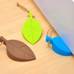 3pcs Silica gel Leaf Leaves Door Stop, Wedges, Stopper, Block, Jammer, Wedge