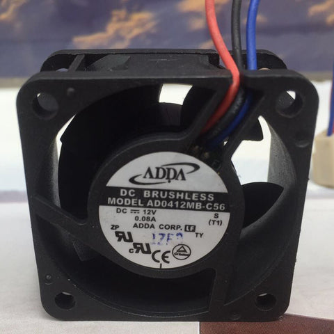 Original ADDA AD0412UB-C56 4020 4cm DC 12V 0.14A Dual ball bearing cooling fan