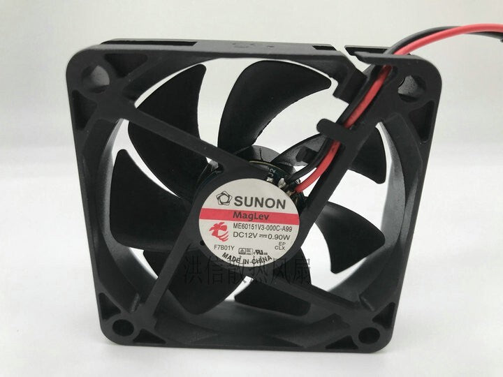 SUNON ME60151V3-000C-A99 12V 0.9W 60mm 6015 Maglev Chassis Cooling Fan