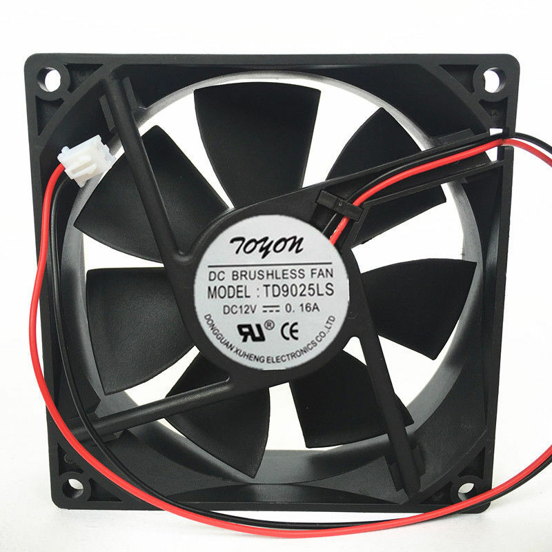 2pc TONON TD9025LS DC 12V 0.16A hydraulic mute cooling fan 90*90*25MM 2pin