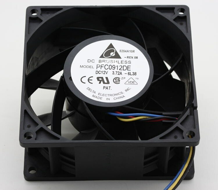 for delta PFC0912DE 9038 90*90*38mm 12V 4.32A 9CM modified waterproof fan 4pin