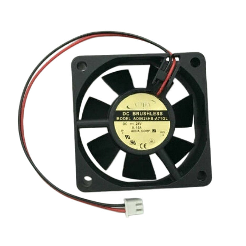 ADDA AD0624HB-A71GL DC24V 0.15A 60x60x25mm 2-Wire Cooling Fan For Inverter
