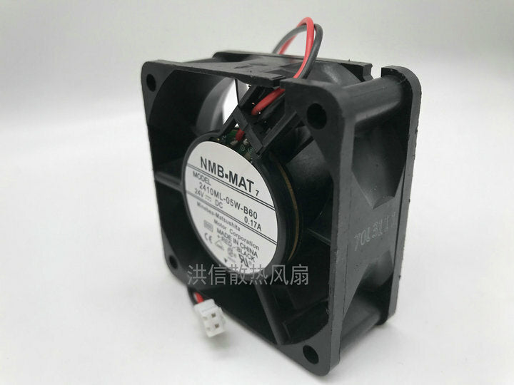 NMB 2410ML-05W-B60 6025 24V 0.17A 6CM inverter cooling fan