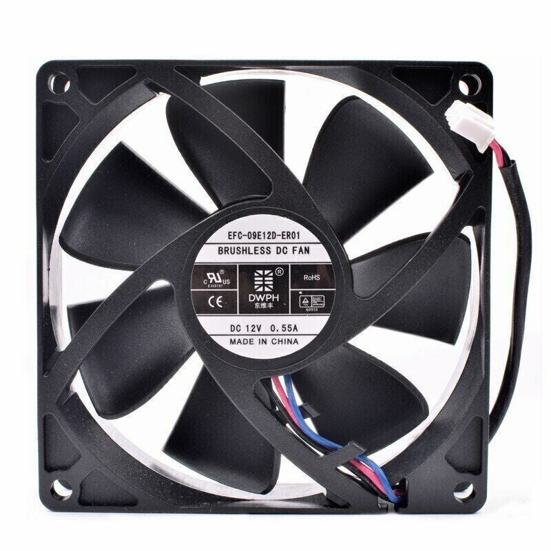 DWPH 9025 9CM EFC-09E12D-ER01 12V 0.55A 3-wire Inverter Fan