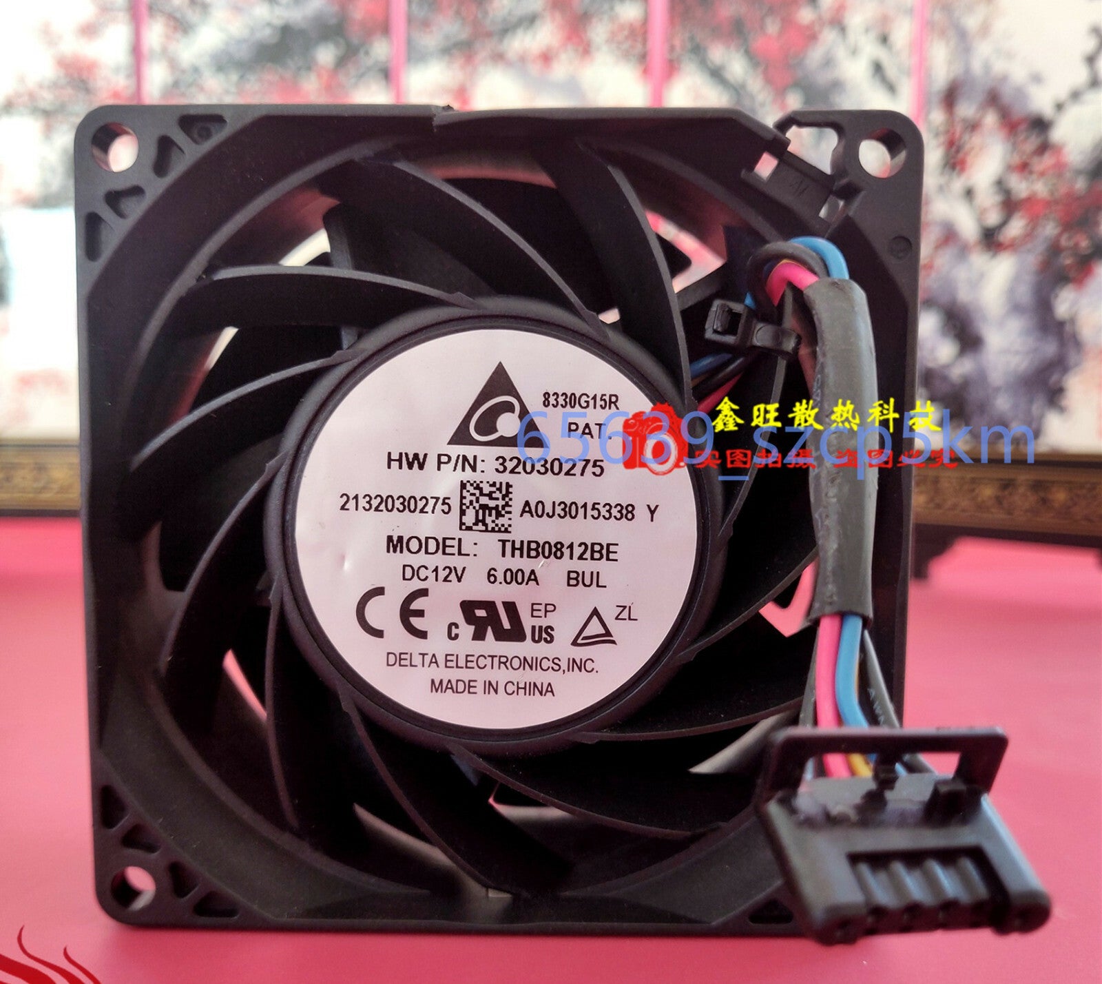 Delta THB0812BE 12V 6.00A 8CM 80mm 8038 4-wire high-volume cooling fan