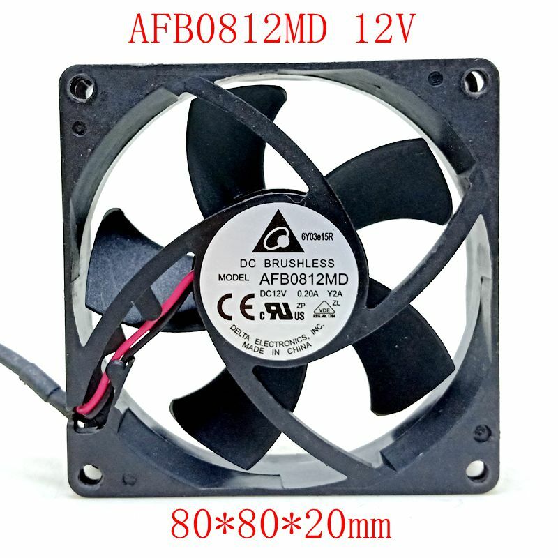 FOR DELTA AFB0812MD 8020 8CM DC 12V 0.15A 3PIN