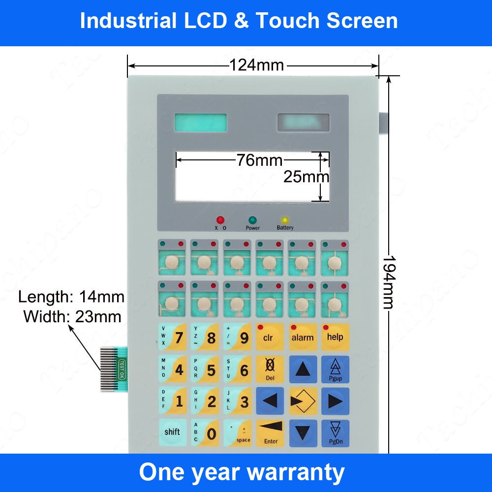 Membrane Switch for ESA VT510 VT5100000 Keypad Keyboard