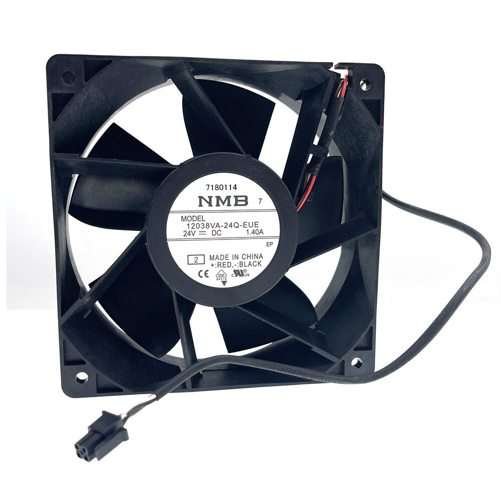 NMB 12038VA-24Q-EUE 24V 1.40A Cooling Fan 120X120X38mm Ball Bearing Server Fans