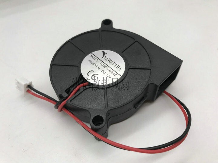 For YINGYIDA Fan TD5015M20S DC12V 5015 5cm fan 2 pin cooling fan