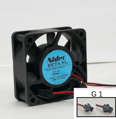 Nidec D06A-24TS5 01 24V 0.09A 60 * 25MM 2-pin Fuji inverter cooling fan