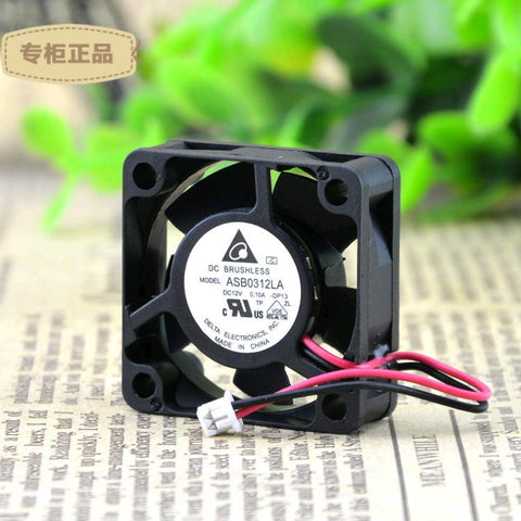 2pcs Delta ASB0312LA fan 30*30*10mm 2pin 12V 0.17A