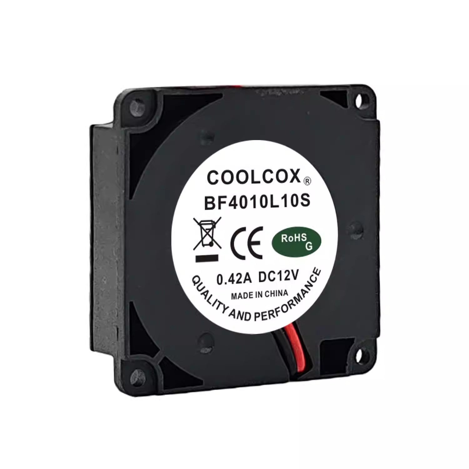 1PCS COOLCOX BF4010L10S 4010 DC12V 0.42A 4cm 2-wire cooling fan